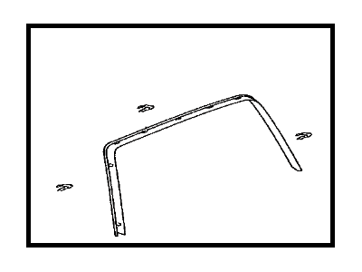 Toyota 67939-60050-A0 Garnish, Back Door, Center