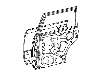 Toyota 67003-60380 Panel Sub-Assy, Rear Door, RH