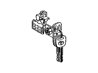 Toyota 69056-60110 Cylinder & Key Set, Glove Compartment Lock