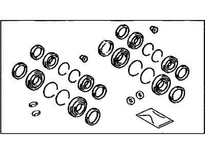 Toyota 04479-60050 Cylinder Kit, Disc Brake, Front