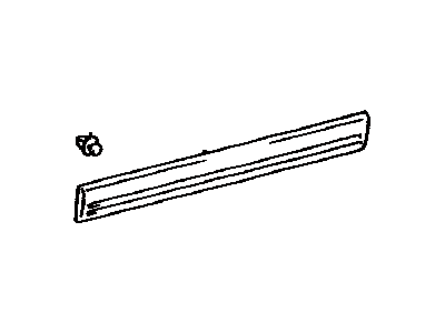 2002 Toyota Land Cruiser Door Moldings - 75732-60120-H2