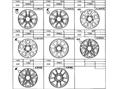 Toyota 42611-60510 Wheel, Disc