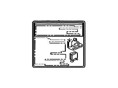 Toyota 74544-60122 Label, Rear Seat Information