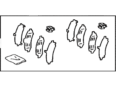 Toyota 04946-60031 SHIM Kit, Anti SQUEAL