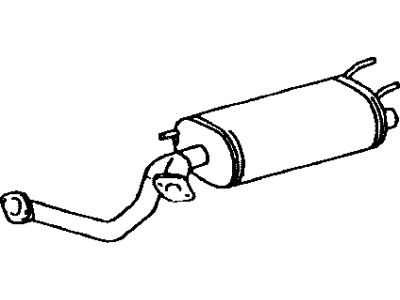 Toyota 17403-50150 Center Exhaust Pipe Assembly