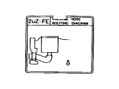 Toyota 17792-50043 Plate, Engine Vacuum Hose Information