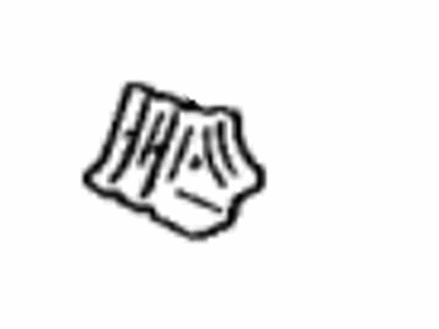 64216-12010 Toyota Extension, Rear Floor To Package Tray, LH Illustration 1 of 1