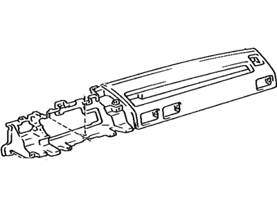 Toyota 55401-12150-04 Safety Pad Sub-Assy, Instrument Panel, Upper