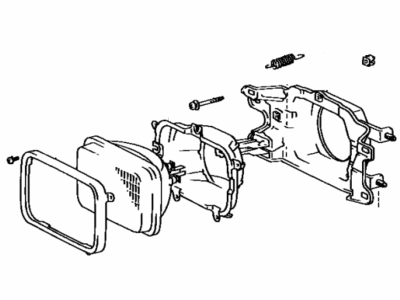 Toyota 04817-12120 Headlamp Kit, W/O Sealed Beam, RH