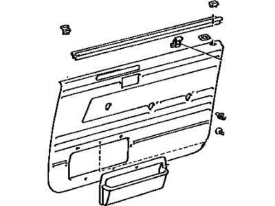 Toyota 67620-1A180-02 Board Sub-Assy, Front Door Trim, LH