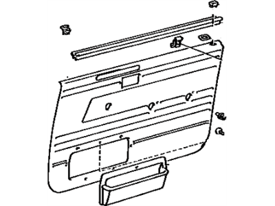 Toyota 67620-1A180-03 Board Sub-Assembly, Front Door Trim, LH