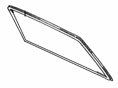 Toyota 64812-12290 Weatherstrip, Back Window Glass