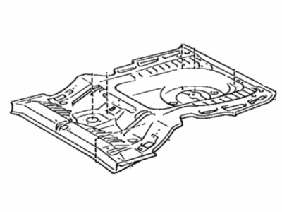 Toyota 58311-12100 Pan, Rear Floor