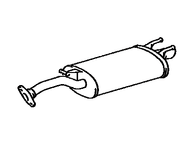 Toyota 17430-64120 Exhaust Tail Pipe Assembly