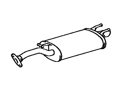 1984 Toyota Corolla Muffler - 17430-64110
