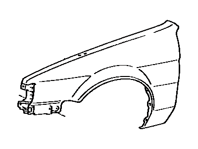 Toyota 53802-42060 Fender Sub-Assy, Front LH