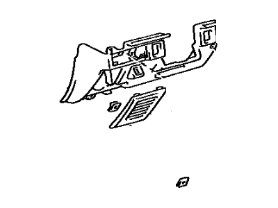 Toyota 55433-12031-06 Panel, Instrument Panel Finish, Lower LH
