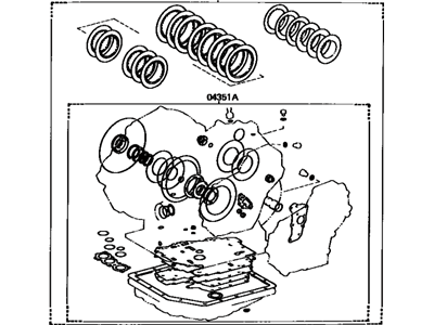 1993 Toyota Corolla Automatic Transmission Overhaul Kit - 04352-12120