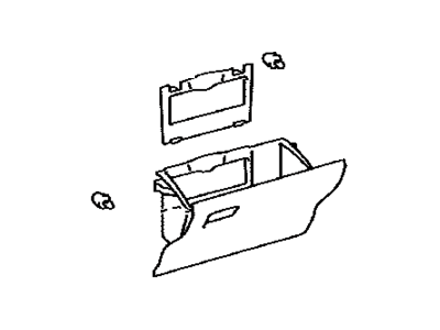 Toyota 55550-47111-G0 Door Assembly, Glove Compartment