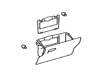 Toyota 55550-47111-E0 Door Assembly, Glove Compartment