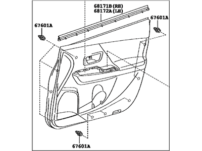 Toyota 67610-47700-B2 Panel Assembly, Front Door