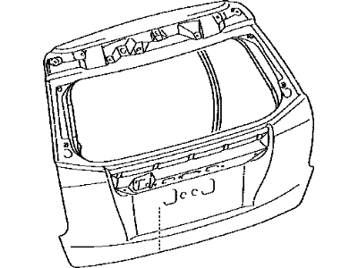 Toyota 67005-47330 Panel Sub-Assembly, Back