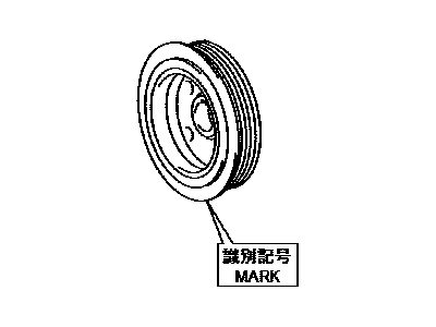 Toyota 13470-37060 PULLEY Assembly, CRANKSH