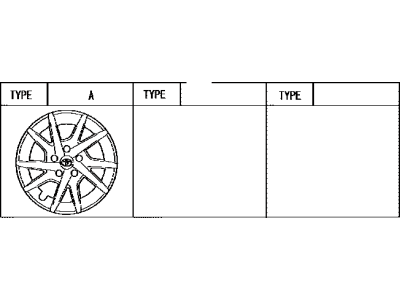 Toyota 42602-47090 Wheel Cap Sub-Assembly