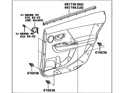 Toyota 67640-47A70-E0 Panel Assembly, Rear Door