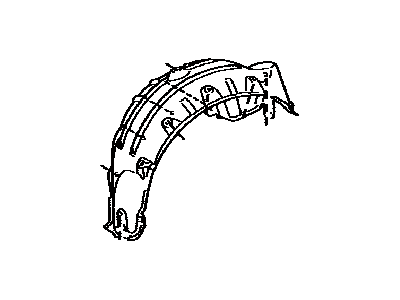 Toyota 65638-47040 Liner, Rear Wheel House