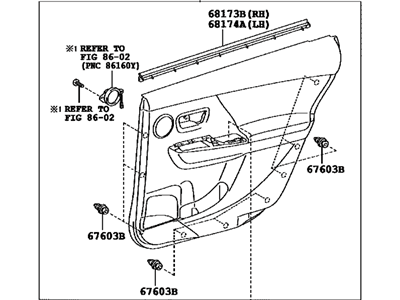 Toyota 67630-47B30-B1 Panel Assembly, Rear Door