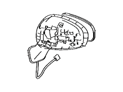 Toyota 87910-47280 Outside Rear View Passenger Side Mirror Assembly