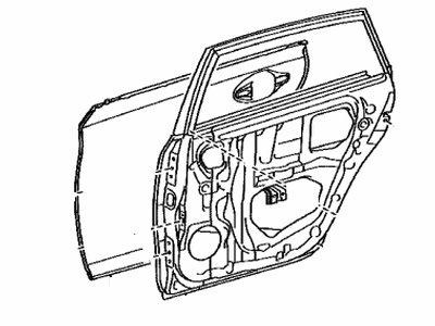 Toyota 67004-47200 Panel Sub-Assembly, Rear D