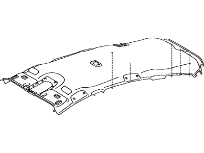 Toyota 63321-47011-B0 HEADLINING, Sun Roof