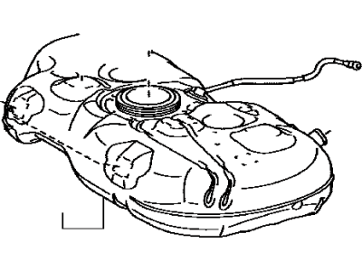 Toyota 77001-47160 Tank Sub-Assembly, Fuel