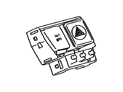 2013 Toyota Prius V Hazard Warning Switch - 84330-47070