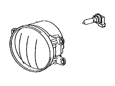 Toyota 81220-0W040 Lamp Assembly, Fog, LH