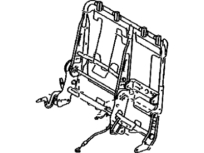 Toyota 71017-47170 Frame Sub-Assembly, Rear Seat