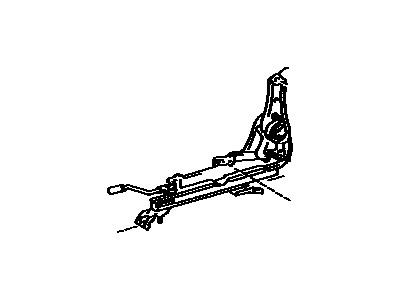 Toyota 72012-16170 Adjuster Sub-Assy, Front Seat, Outer LH