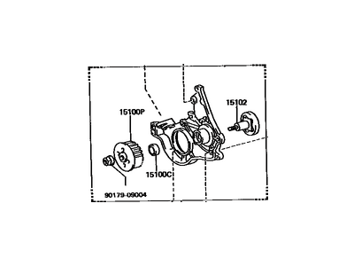 1995 Toyota Paseo Oil Pump - 15100-11070