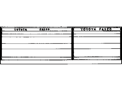 Toyota 42661-16490 Plate, Tire Pressure Caution