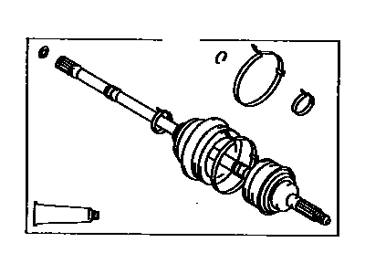 Toyota 43470-19526 Shaft Assembly, Front Drive Outboard Joint, Left