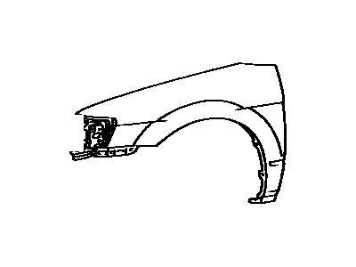 Toyota 53802-16390 Fender Sub-Assy, Front LH