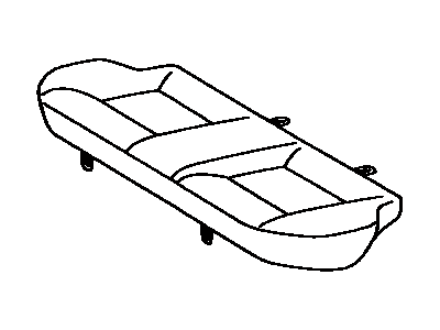 Toyota 71560-16710-J0 Cushion Assembly, Rear Seat