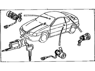 1995 Toyota Paseo Door Lock Cylinder - 69005-16790-B0