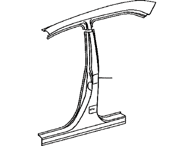 Toyota 61214-06080 Rail, Roof Side, Outer