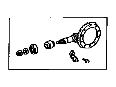 Toyota 41201-69615 Final Gear Kit, Diff