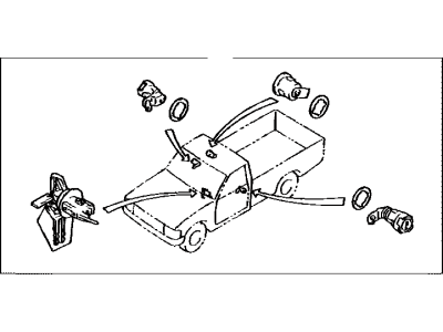 Toyota 69005-35030 Cylinder Set, Lock