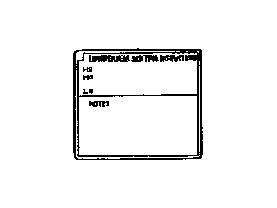 Toyota 35519-35100 Label, Transfer Information