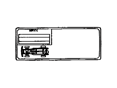 Toyota 37199-35230 Plate, Maintenance Caution